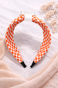 Orange Checkered Headband (m)