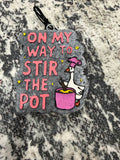 On my way to stir the pot