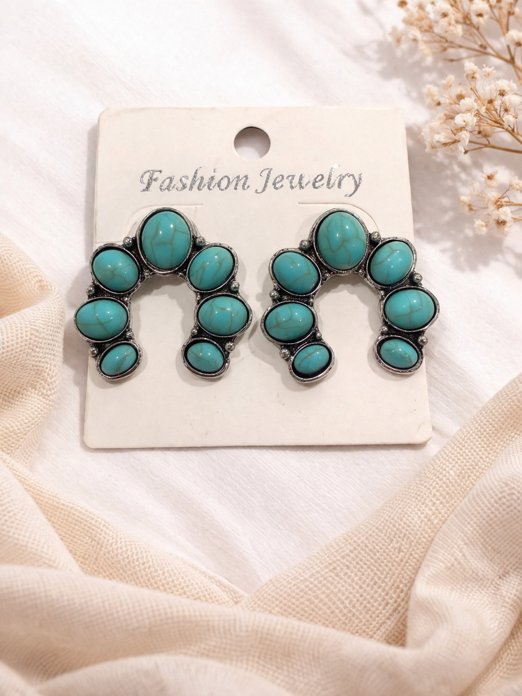 Teal Squash Earrings (m)
