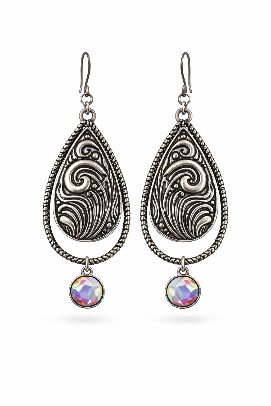 Silver Layered Earrings (m)