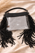 Black Fringe Puse