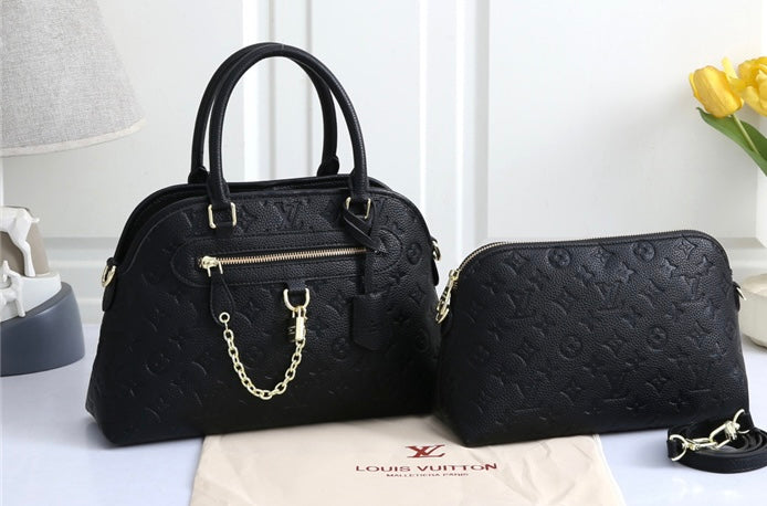 Black LV two piece tote