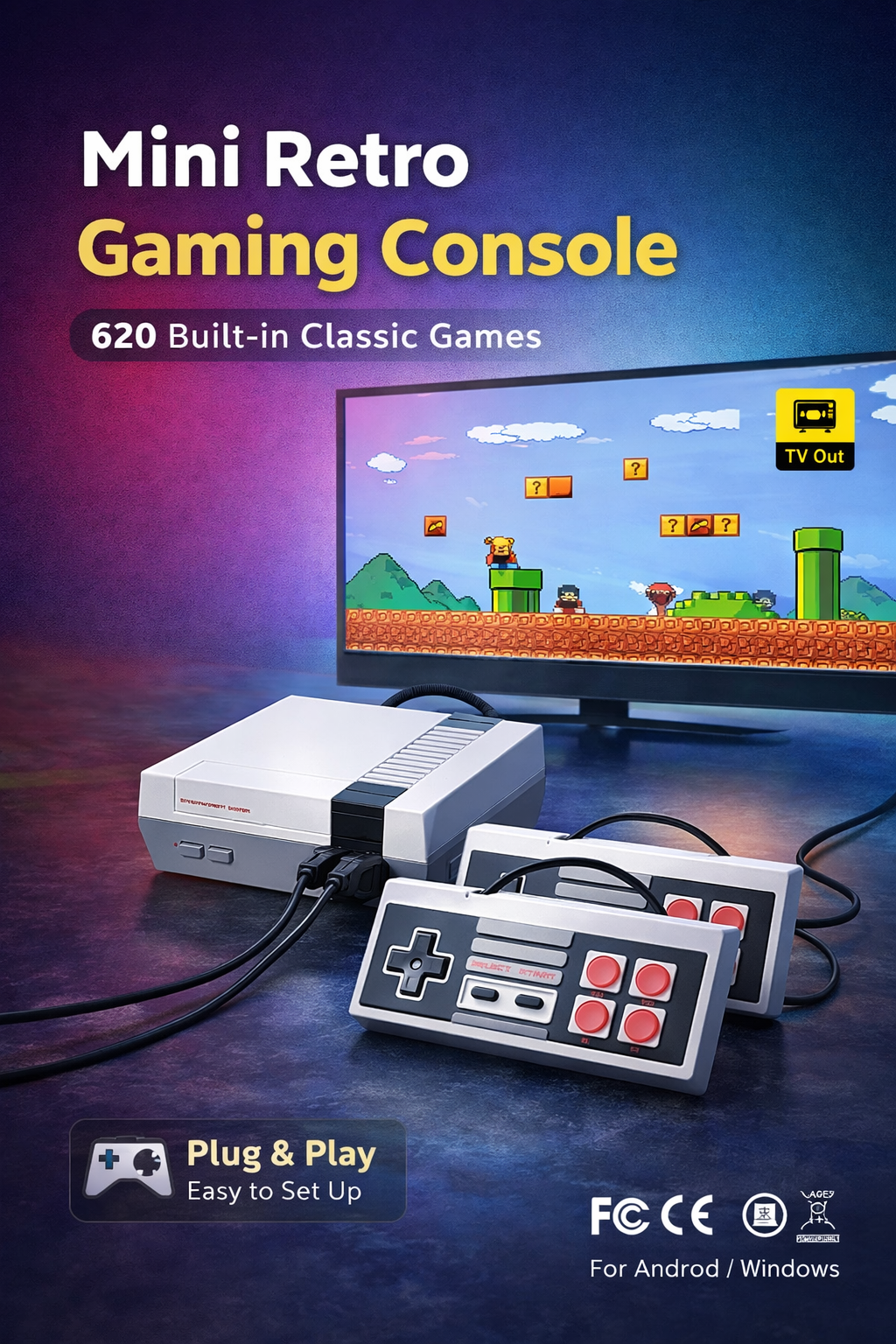 Mini Retro Gaming Console (m)