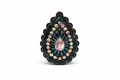Teal Crystal Ring (m)
