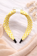 Yellow Checkered Headband (m)