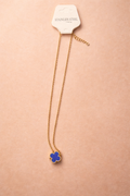 Blue Single Clover Necklace (m)