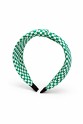 Green Checkered Headband (m)