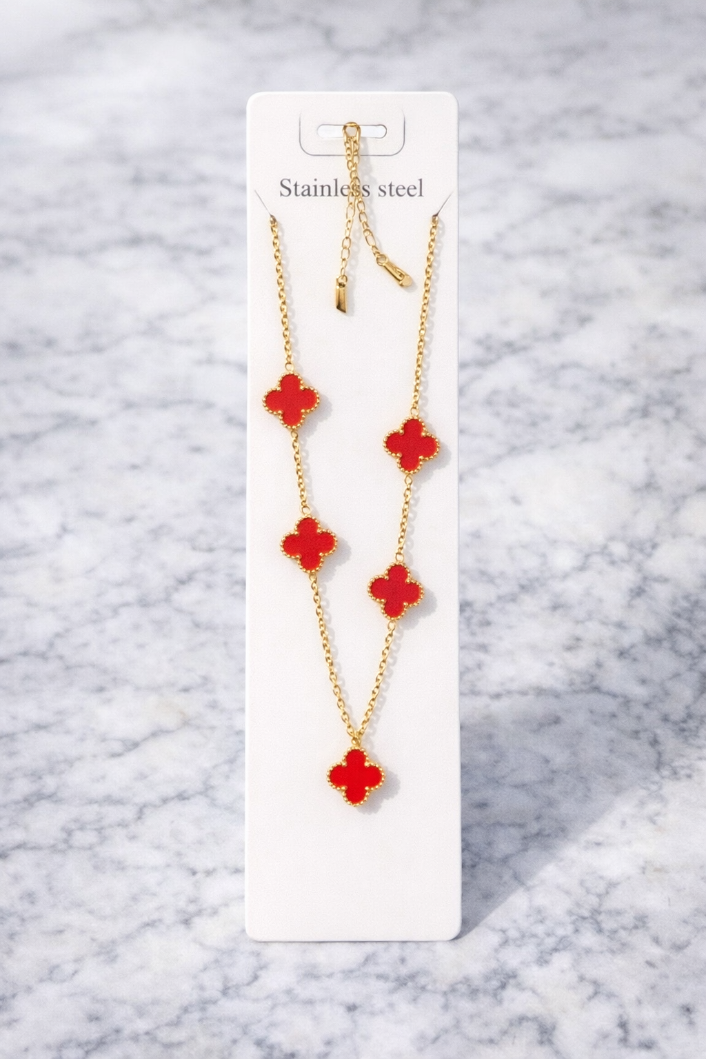 Red Clover Necklace (m)