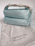 Blue luxe stitch bag (v)