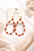 Red Heart Earrings (m)