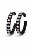 Black Crystal Earrings (m)